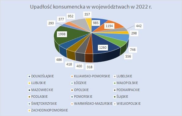 postępowania upadłościowe konsumenckie w 2022 r.