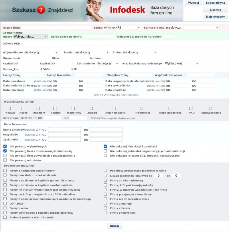 Infodesk marketing wyszukiwarka firm